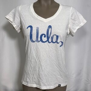 UCLA Bruins NCAA '47 Vintage Script White Blue T-Shirt Women's SMALL